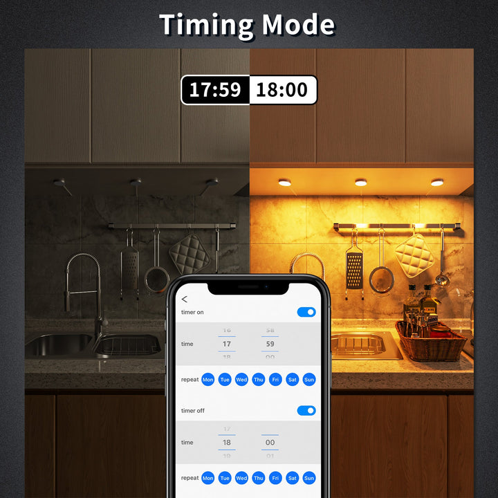BASON Puck Lights with Bluetooth APP Control - BASON