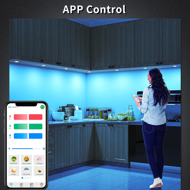 BASON Puck Lights with Bluetooth APP Control - BASON