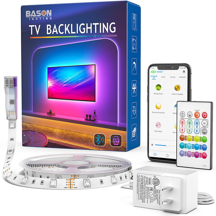 BASON TV LED Lights with Bluetooth APP Control - BASON