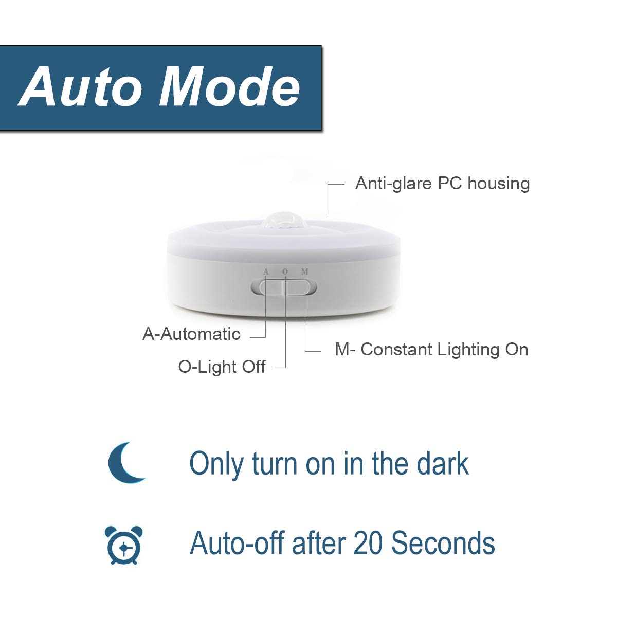 Shop USB Rechargeable Motion Sensor Puck Lights BASON Lighting